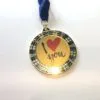 Medalja LED SVETILKA, pleksi, premer 60mm - slika 2