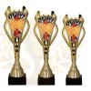 BOWLING komplet 3 pokalov 34.5 cm, 32.5 cm, 30 cm