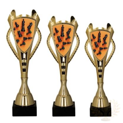Pokali za ŠAHOVSKI turnir komplet 3 pokalov 34.5 cm, 32.5 cm, 30 cm