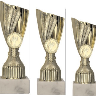Komplet pokalov 9220/1/2/3 višina 17, 18, 19 cm