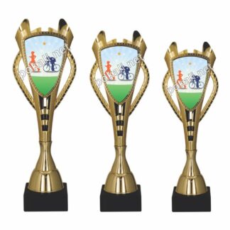 DUATLON komplet 3 pokalov – tematski pokali za duatlon