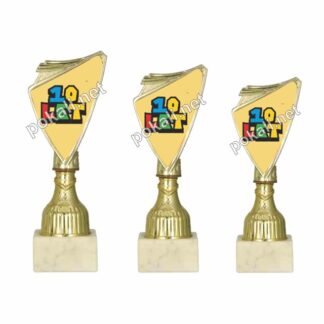 10 LET komplet 3 mini pokalov – MINI tematski pokali za 10 let