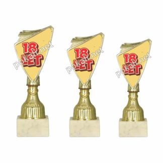 18 LET komplet 3 mini pokalov – MINI tematski pokali za 18 let