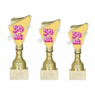 50 LET komplet 3 mini pokalov – MINI tematski pokali za 50 let