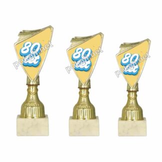 80 LET komplet 3 mini pokalov – MINI tematski pokali za 80 let