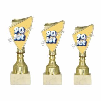 90 LET komplet 3 mini pokalov – MINI tematski pokali za 90 let