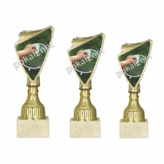 BADMINTON 2 komplet 3 mini pokalov – MINI tematski pokali za badminton 2