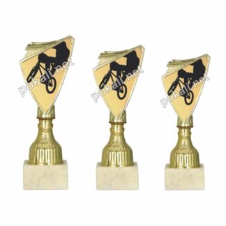 BMX komplet 3 mini pokalov – MINI tematski pokali za bmx
