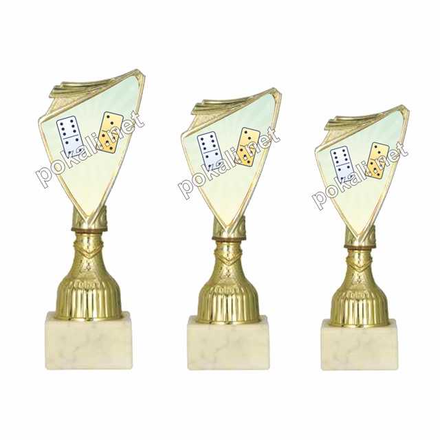 DOMINE komplet 3 mini pokalov – MINI tematski pokali za domine