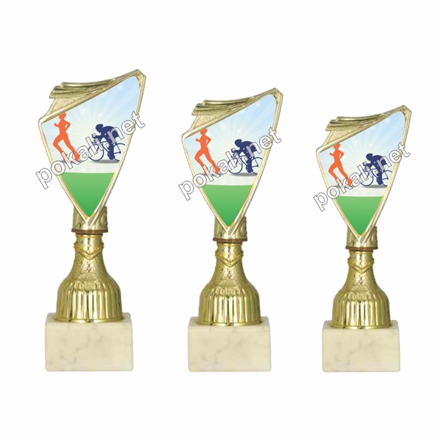 DUATLON komplet 3 mini pokalov – MINI tematski pokali za duatlon