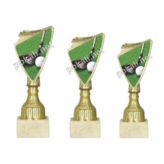 GOLF B komplet 3 mini pokalov – MINI tematski pokali za golf b