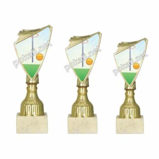 KORFBALL komplet 3 mini pokalov – MINI tematski pokali za korfball