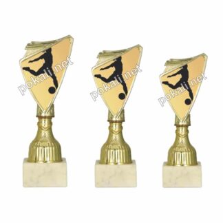 NOGOMET NAJBOLJŠA STRELKA komplet 3 mini pokalov – MINI tematski pokali za nogomet najboljša strelka