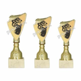 PIŠTOLA REVOLVER komplet 3 mini pokalov – MINI tematski pokali za pištola revolver