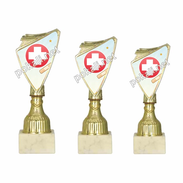PRVA POMOČ komplet 3 mini pokalov – MINI tematski pokali za prvo pomoč