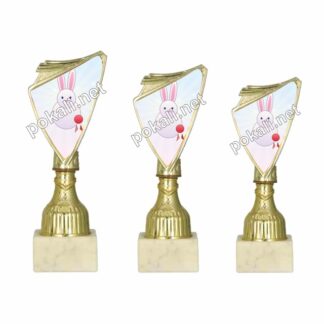 RAZSTAVA KUNCEV komplet 3 mini pokalov – MINI tematski pokali za razstavo kuncev