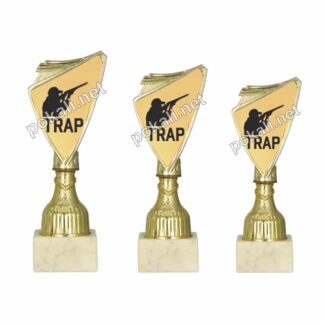 TRAP komplet 3 mini pokalov – MINI tematski pokali za trap