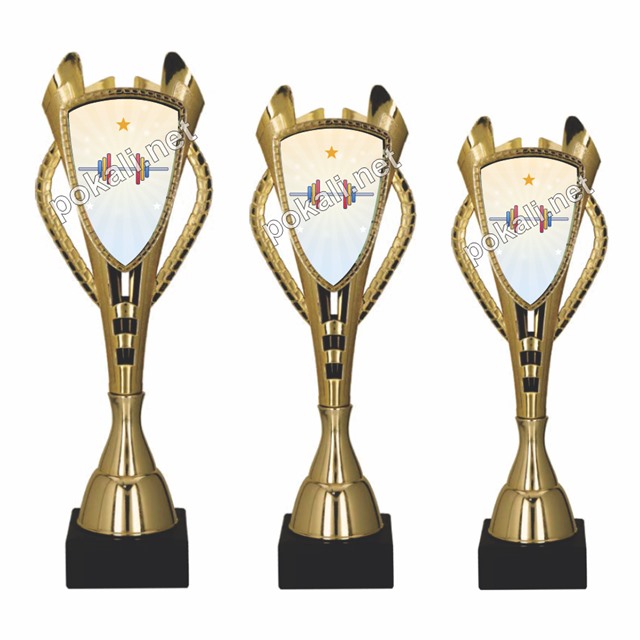 POWERLIFTING komplet 3 pokalov – tematski pokali za powerlifting