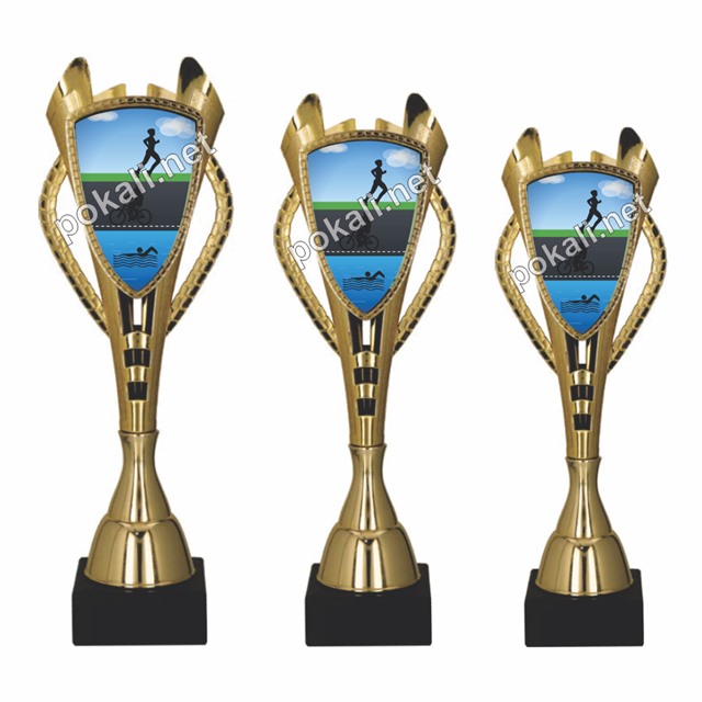 TRIATLON komplet 3 pokalov – tematski pokali za triatlon